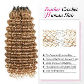 Urbeauty handcrafted feather-style finish adds lightweight natural texture.