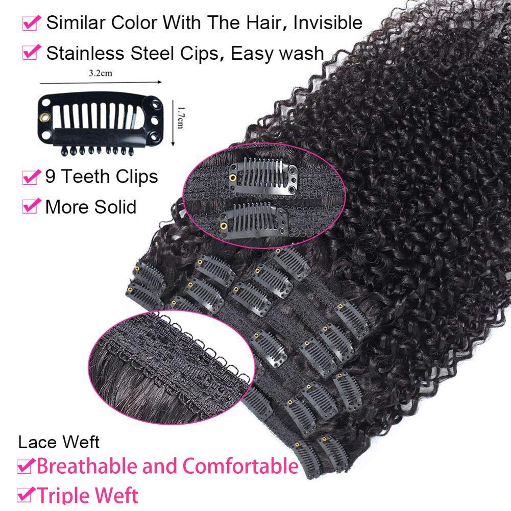 Urbeauty triple lace weft clip-ins offer comfortable, secure wear