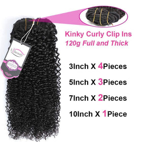 Urbeauty virgin human hair clip-ins with bouncy curls for a seamless blend