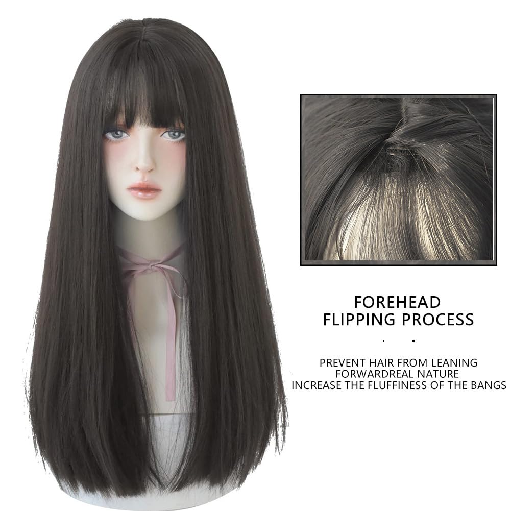 URCGTSA heat-resistant matte synthetic fiber wig for versatile styling.