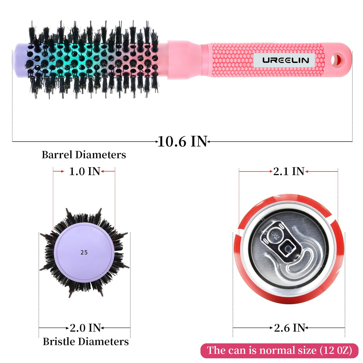 Ion-enriched nylon bristles on UREELIN brush aid detangling with less breakage