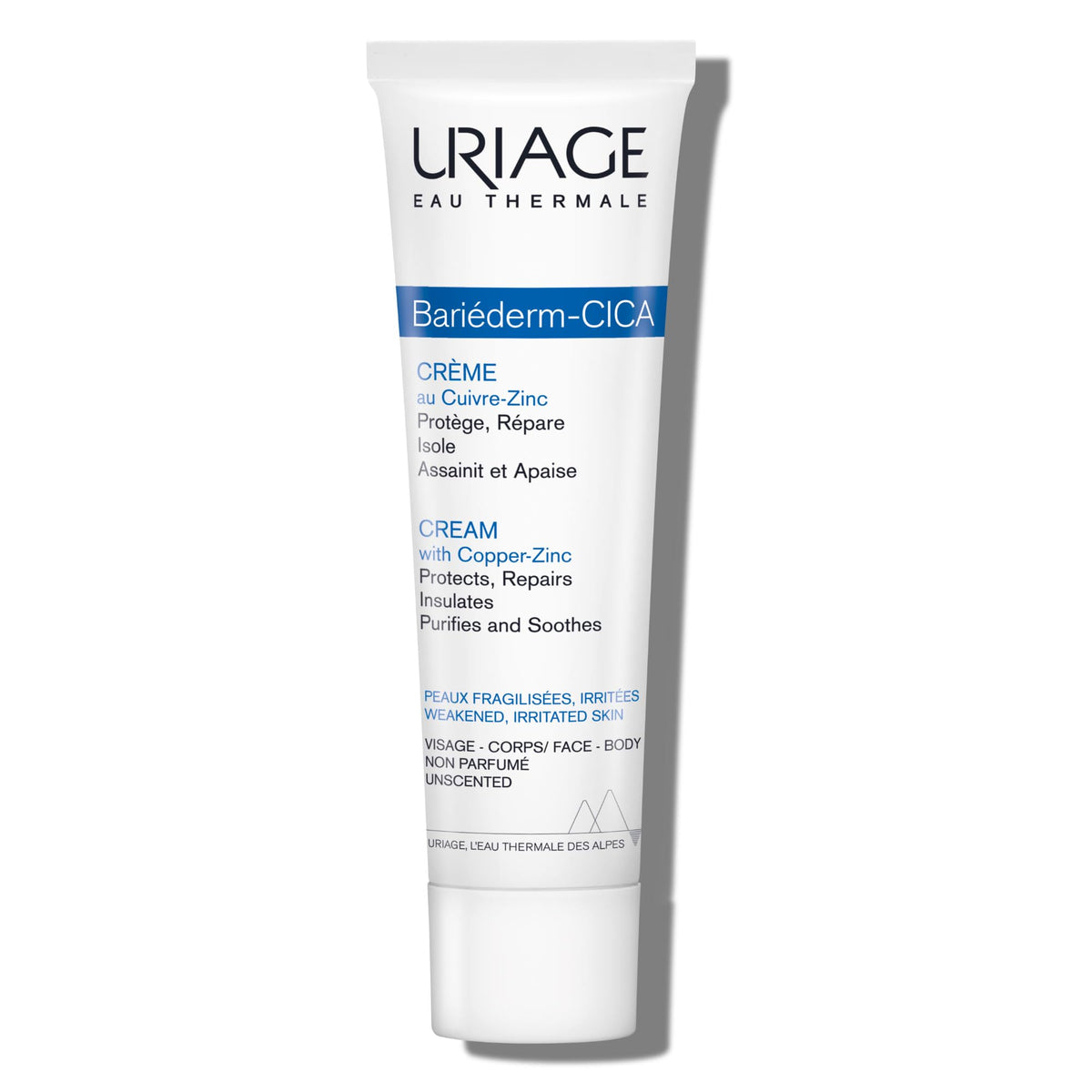 Uriage Bariéderm-CICA cream tube for daily skin repair and hydration.
