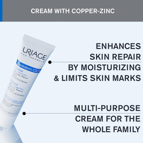 Uriage Bariéderm-CICA fragrance-free label indicating sensitive-skin friendly care.