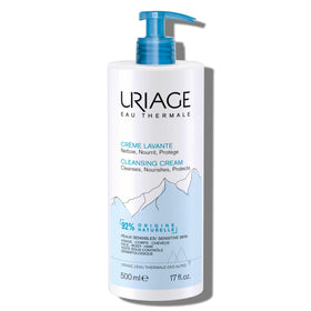 Uriage Daily Moisturizing Cleansing Cream bottle with gentle, hydrating formula for all skin types