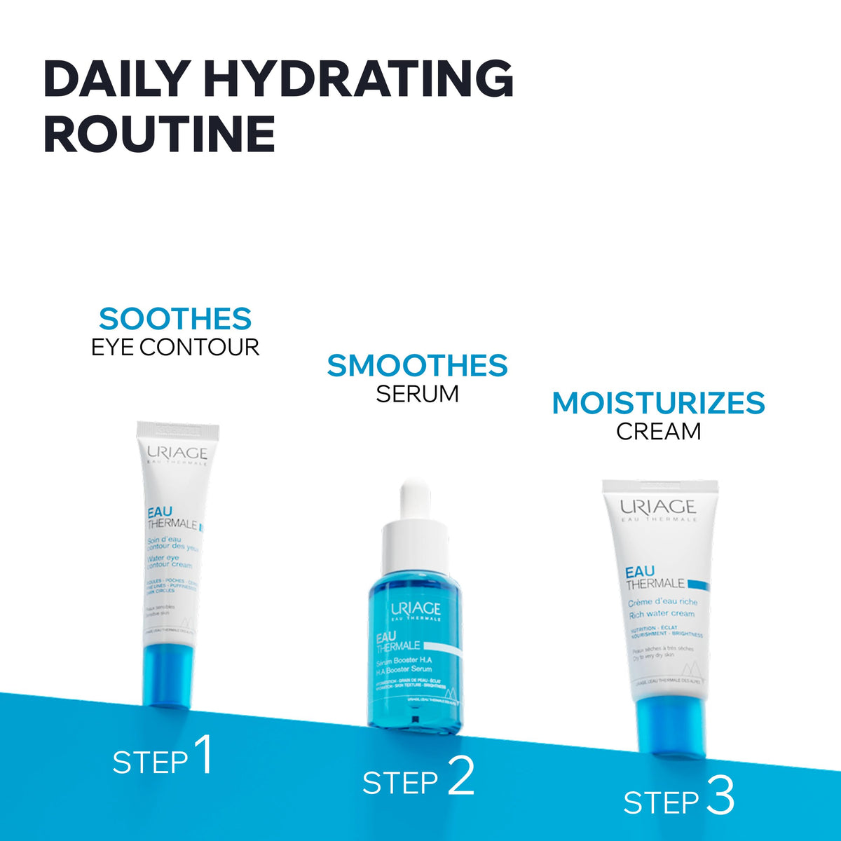 Uriage Eau Thermale Moisturizing Face Cream offers 24-hour hydration for all-day comfort.
