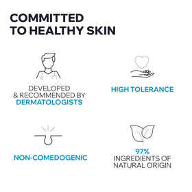 Non-sticky, non-greasy texture suits all skin types.