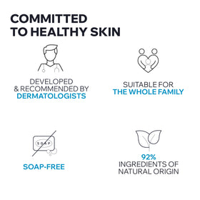 Gentle cleansing for face, body, and hair in a single product