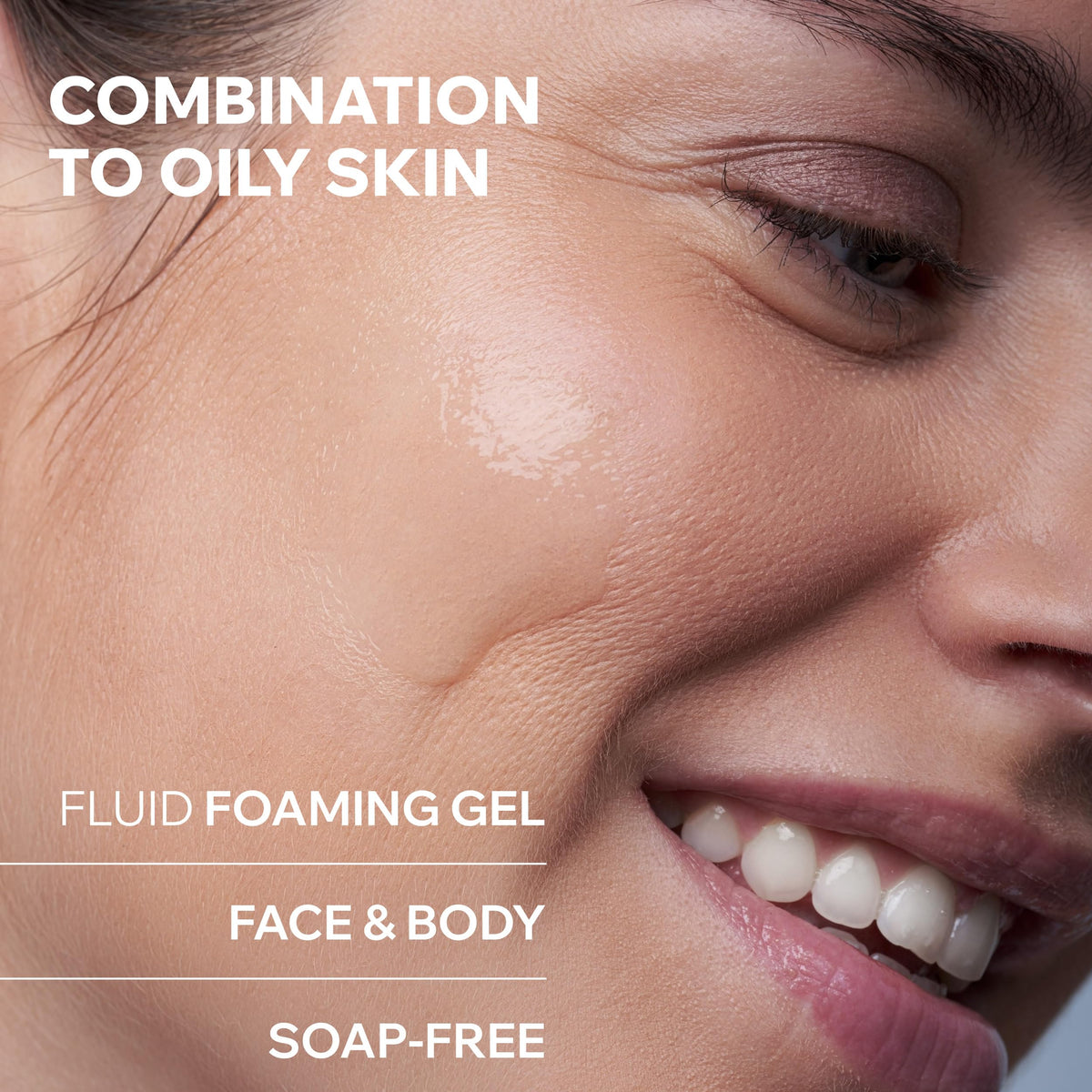 Uriage Hyseac back and body cleansing gel purifies skin on larger areas.