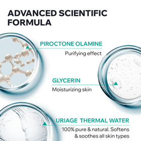 Uriage Hyseac physiological pH helps balance the skin.