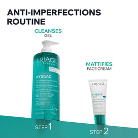 Uriage Hyseac with Piroctone Olamine purifies while soothing.