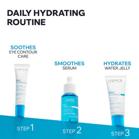 Uriage non-comedogenic formula shown as gentle for sensitive or acne-prone skin.