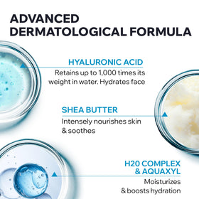 Uriage Rich Water Cream applied for a luminous hydrated glow
