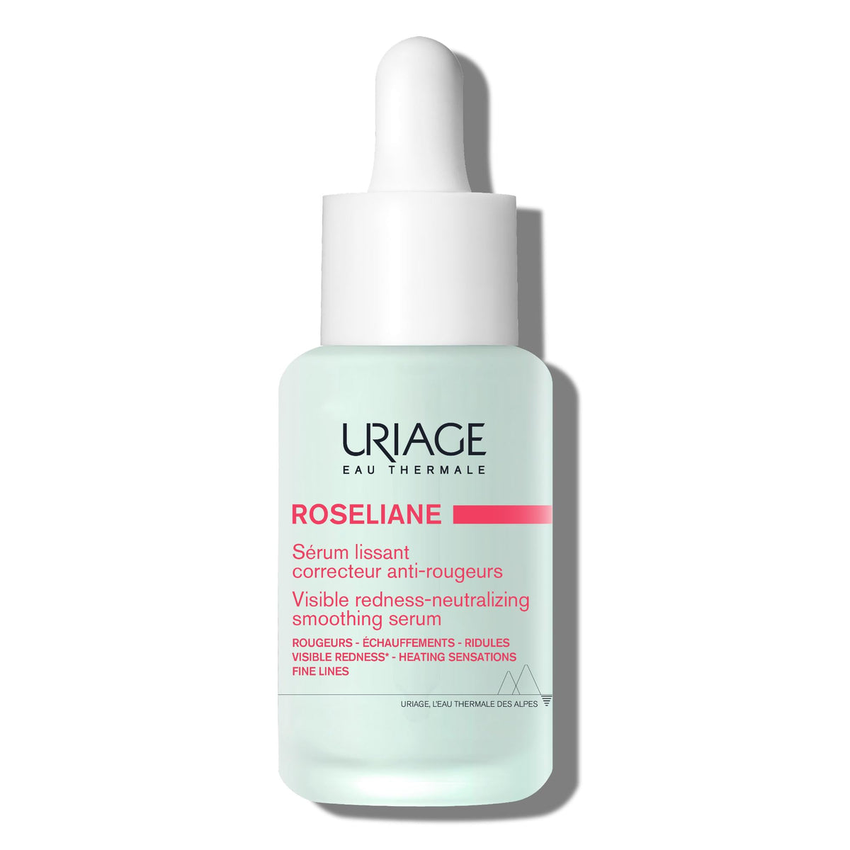 Uriage Roseliane serum bottle closeup for redness-prone skin