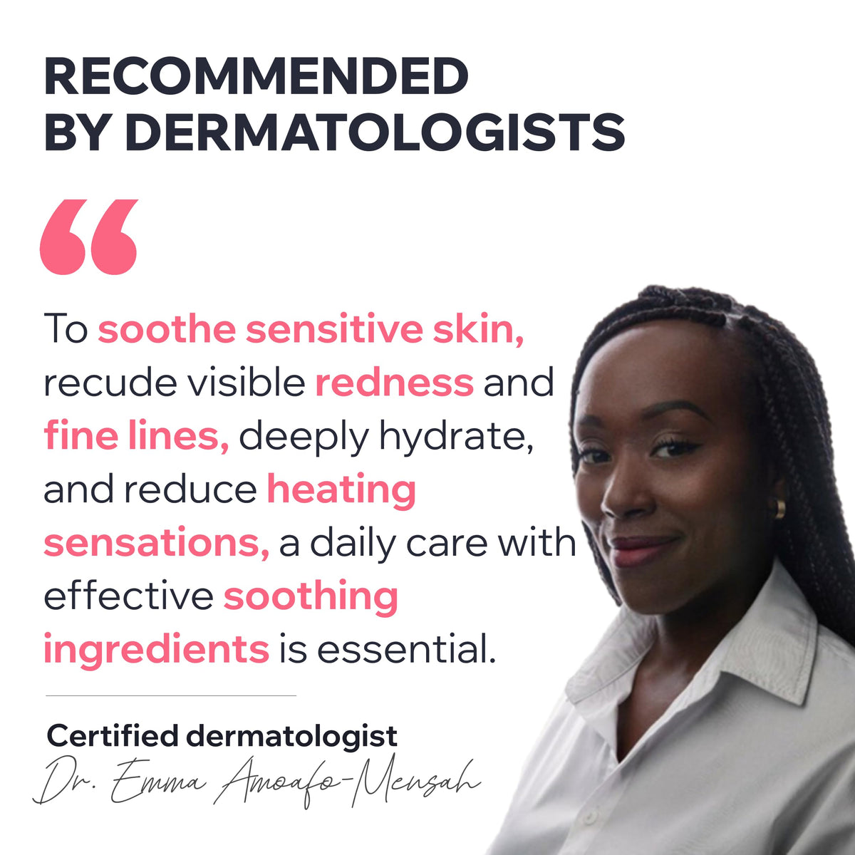 Closeup of unscented Roseliane serum on skin