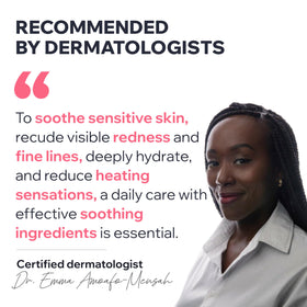 Closeup of unscented Roseliane serum on skin