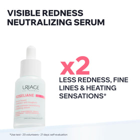 Uriage Roseliane serum being applied to the skin