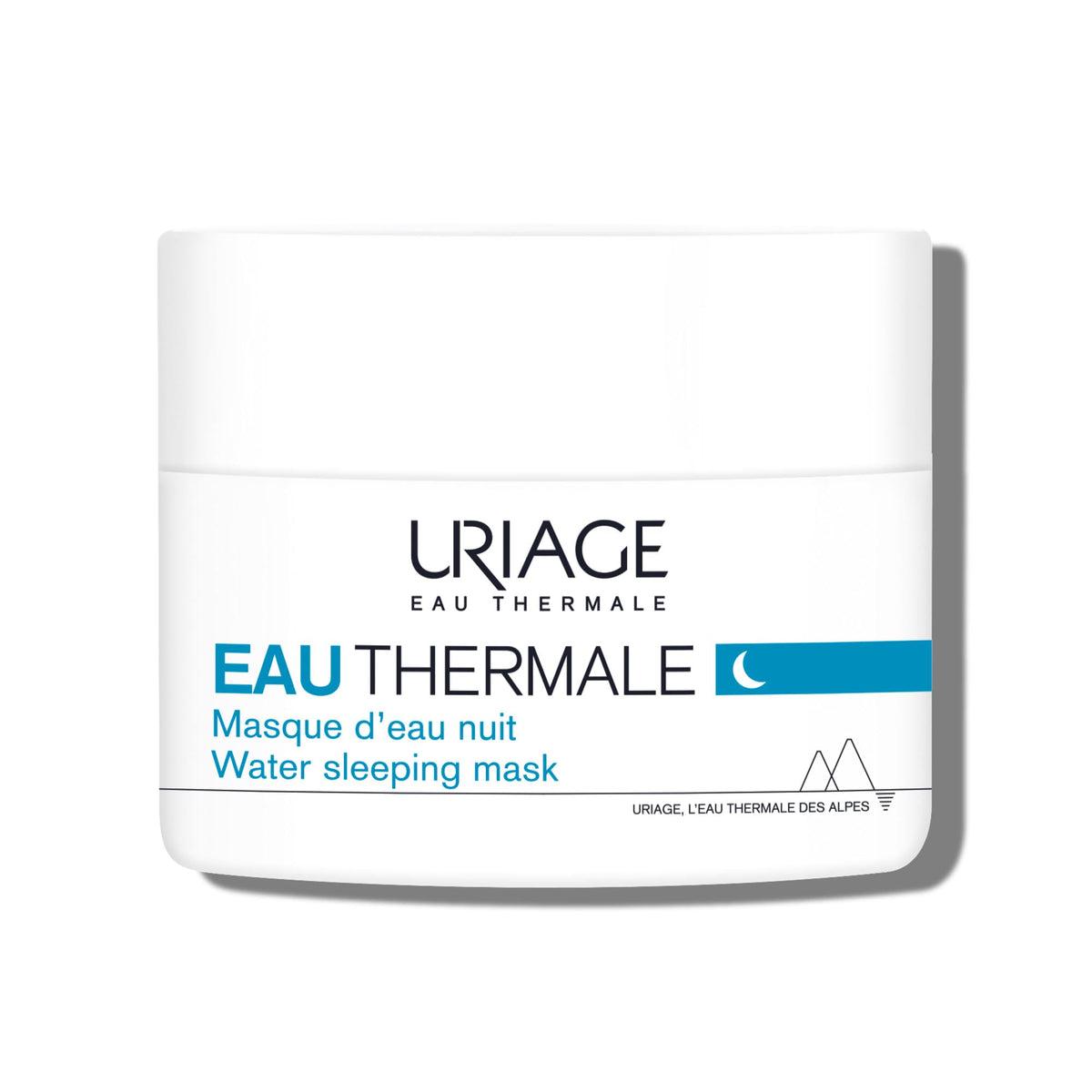 URIAGE Water Sleeping Mask with silky gel texture delivering instant hydration for refreshed skin.