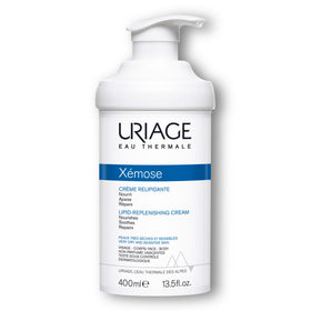 Uriage Xémose unscented body cream jar ideal for very dry skin.