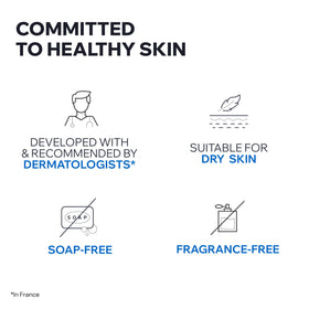 Uriage Xémose fragrance-free label indicating high tolerance for sensitive skin.