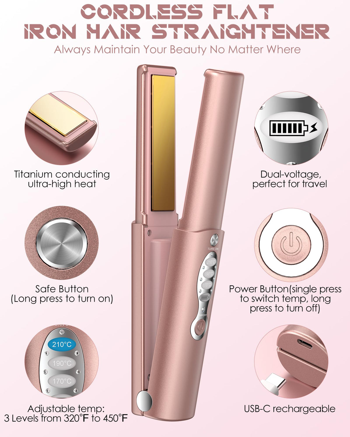 URJD 410°F heat setting delivers sleek results in fewer passes