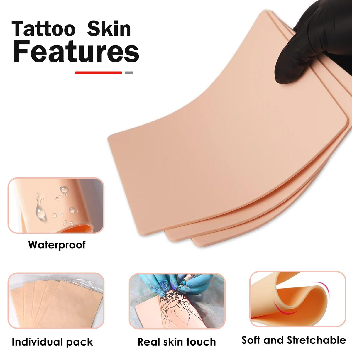 Urknall flexible practice skin wraps around curves for contour training.