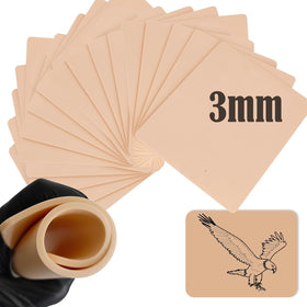 Urknall tattoo skin 3mm blank double-sided for versatile practice on both sides.