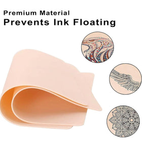 Urknall premium tattoo skin is easy to clean and self-sealing for repeated sessions.
