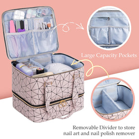 Uross two-layer design with detachable partition for flexible storage.