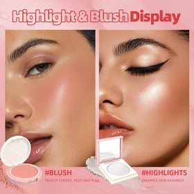 URQT highlighter highlights cheekbones with subtle glow