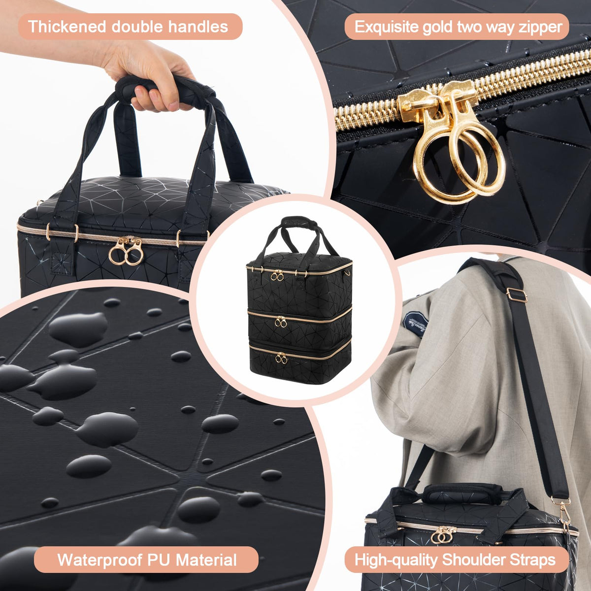 Durable PU waterproof fabric of the Uross bag protects contents