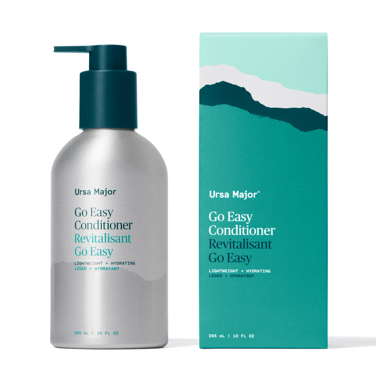 Ursa Major Go Easy bottle front, highlighting lightweight hydration benefits