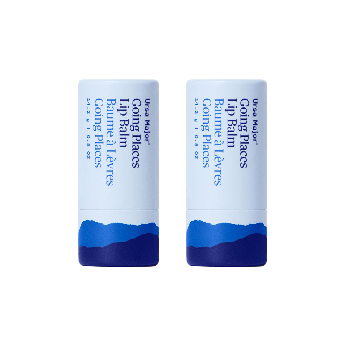 Ursa Major Going Places lip balm packaging shows eco-friendly tube for daily lip hydration