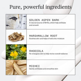 Ursa Major Milky Cleanser marshmallow root and comfrey leaf close-up