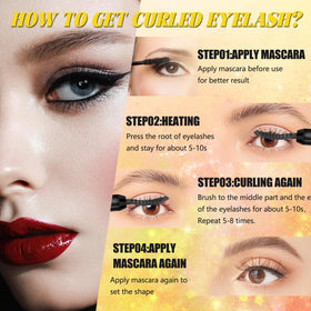 URSOBTF heated eyelash curler four temperature modes for versatile styling.