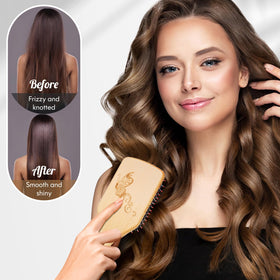 URTHEONE brush on wet hair minimizes snagging during detangle