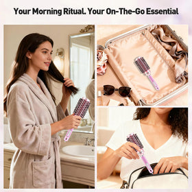 URTHEONE lightweight brush design minimizes wrist fatigue during daily styling.