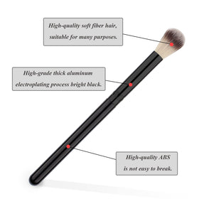 Urtlia fluffy brush with premium cruelty-free fibers for gentle makeup application.
