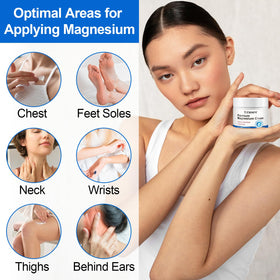 Uruses 2Pack Magnesium Cream application on neck and shoulders
