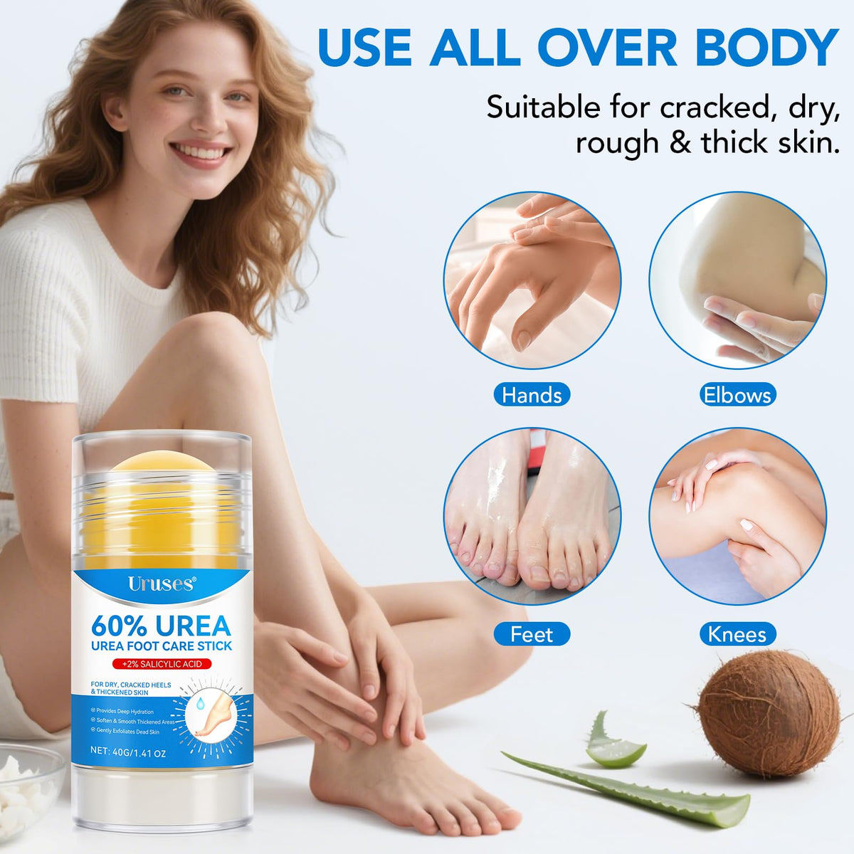 Uruses Versatile balm for feet, hands, knees and elbows