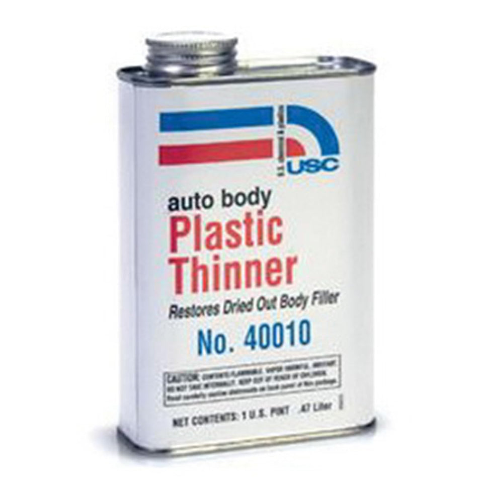 US Chemical and Plastics Auto Body Plastic Thinner Honey revives fillers for quick, smooth repairs
