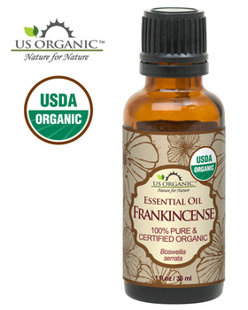 Dropper cap on US Organic Frankincense bottle for precise use