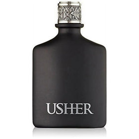 Usher Eau de Toilette bottle front view, highlighting premium woody aromatics for everyday confidence.