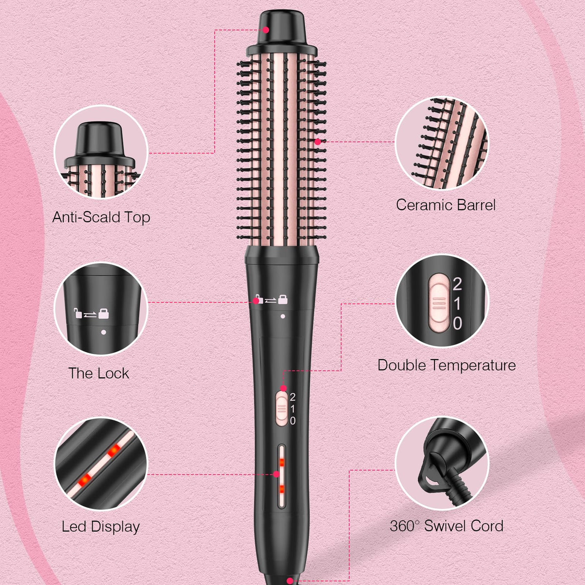USHOW professional curling iron set gift pack ideal for gifting