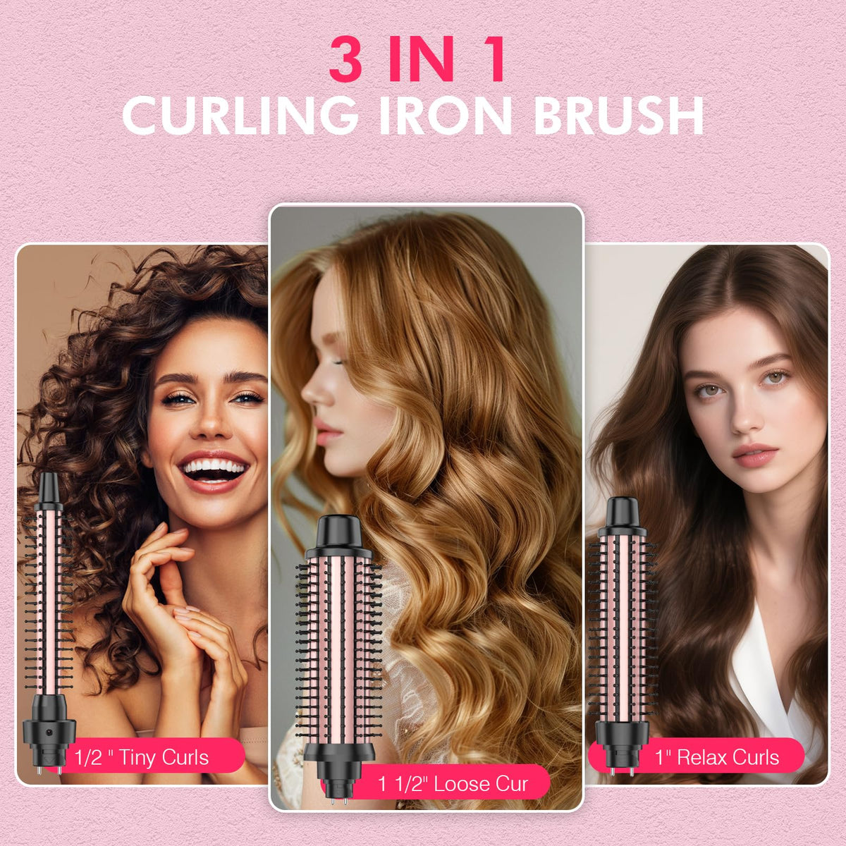 USHOW tourmaline ceramic coating close-up highlighting heat distribution for frizz control