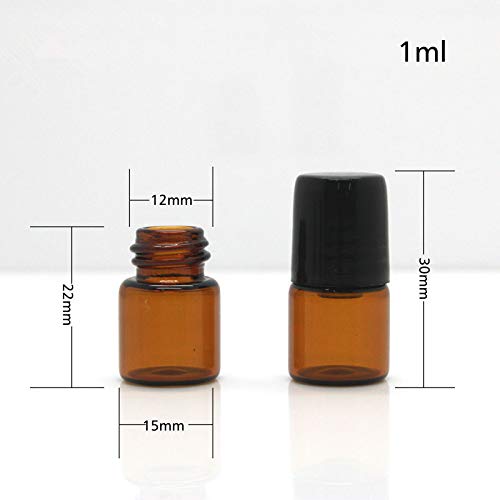 USRommaner 50-pack amber bottles ideal for sharing blends