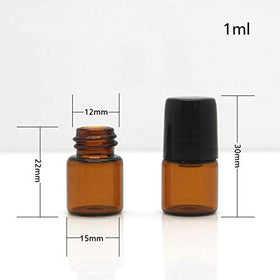 USRommaner 50-pack amber bottles ideal for sharing blends