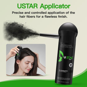 USTAR beard-styling with fibers creates a fuller, natural-looking beard.