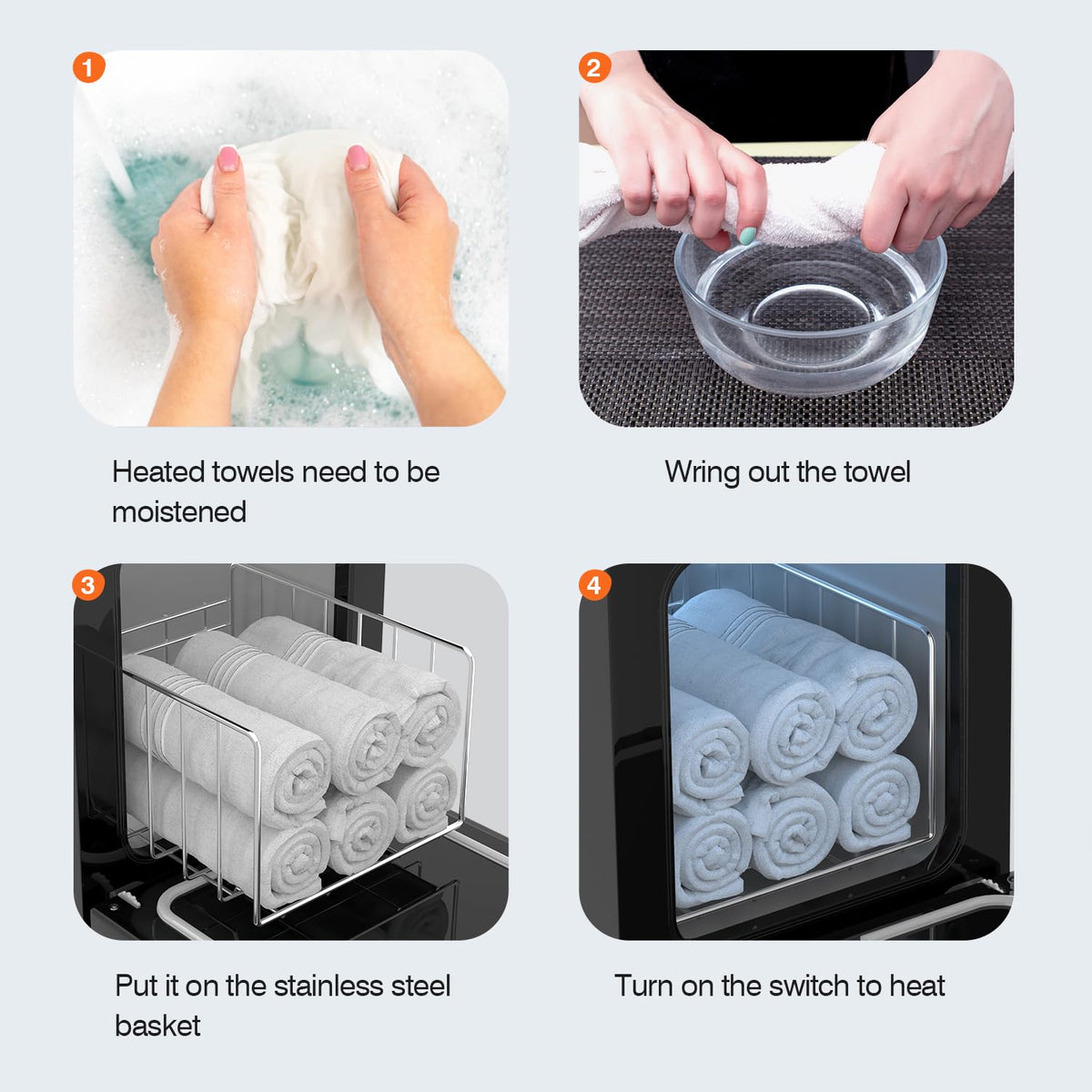 Utenzi Hot Towel Warmer with adjustable temperature for consistent warmth.