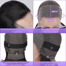 UTIDE cap with elastic band for secure glueless wear