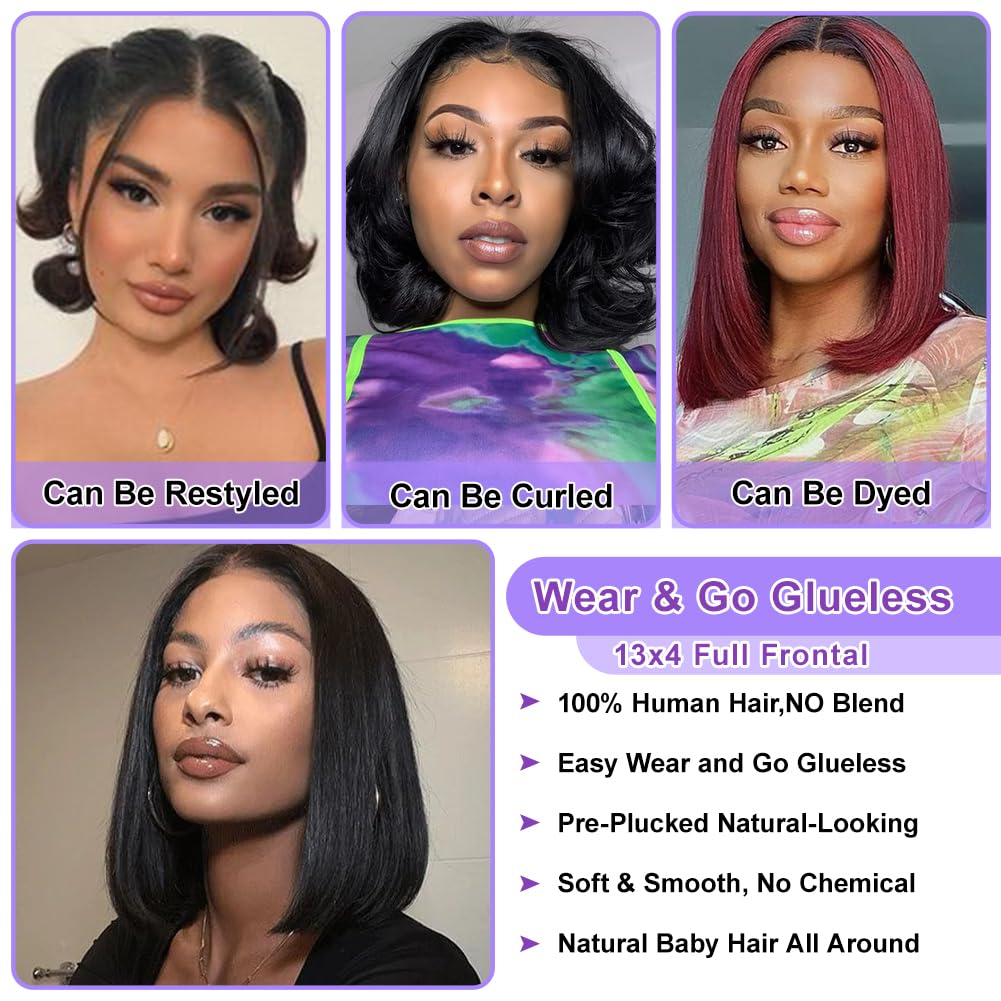 UTIDE lace-front wig supports multiple parts for versatile styling options.